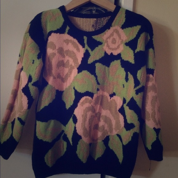 Floral sweater