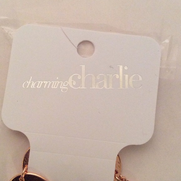 💋NWT CHARMING CHARLIE ROSE GOLD COLOR NECKLACE - Picture 2 of 3