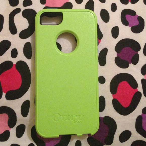 Lime green otterbox iPhone 5 or 5S case