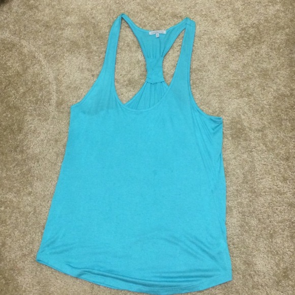 Light blue/teal racerback tank top - Picture 1 of 2