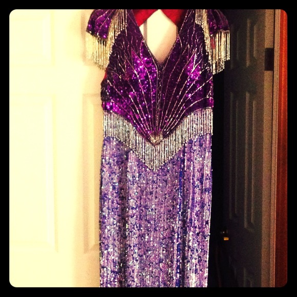BEADED GOWN🍥ONE OF A KIND🍥PAGEANT🍥🍥VINTAGE