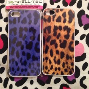 Cheetah leopard iPhone 5 case bundle
