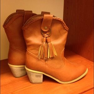 Brown booties