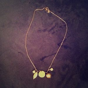 Banana republic Gold tone 5 charm necklace