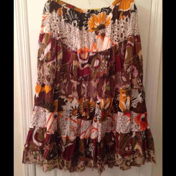 Long and light flowing skirt