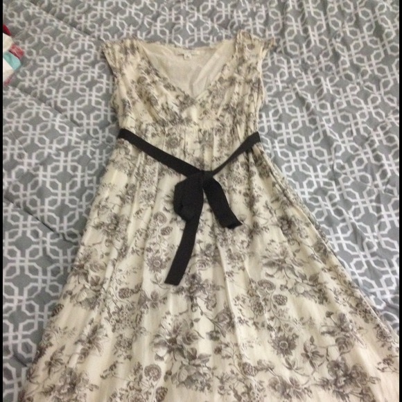 Brown and tan dress