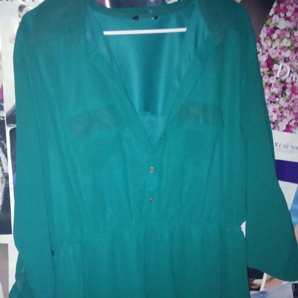 Emerald Green High low Dress size 3x
