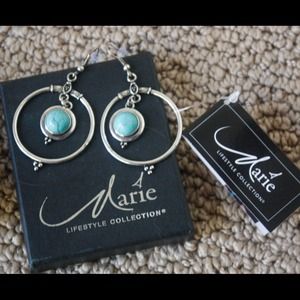 Hoop Earrings Turquoise