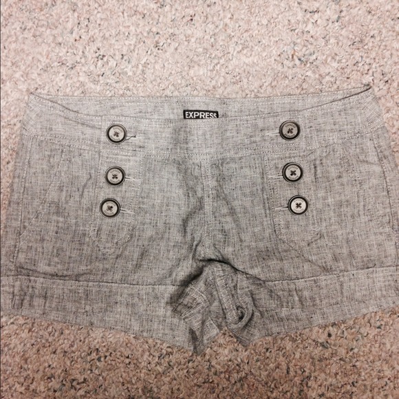 Express Linen Sailor Shorts Size 4
