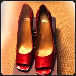 Authentic Stuart Weitzman Red Patent Leather
