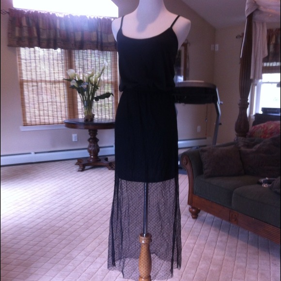 Black on black dress
