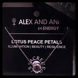 Alex and ani Lotus necklace