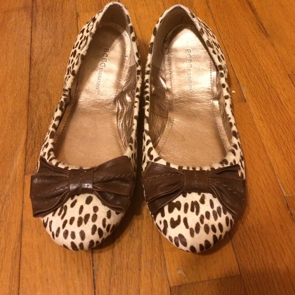 BCBG Eneration Leopard Bowknot Shoes