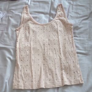J.Crew pink studded tank top sz extra small.