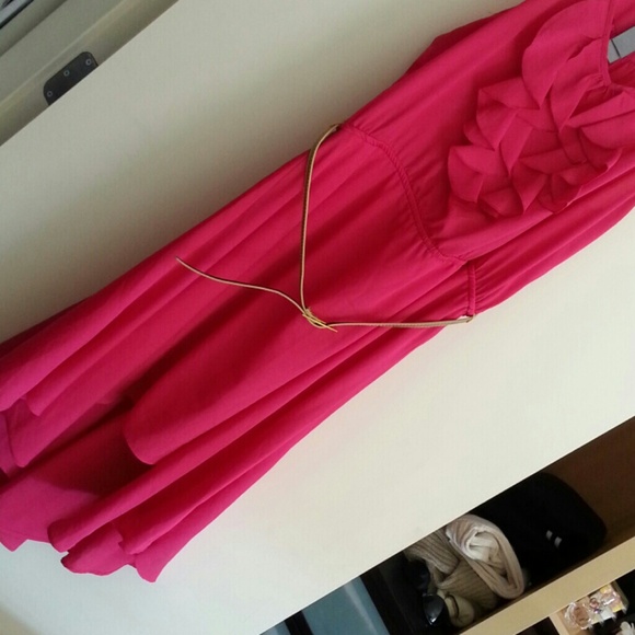 Hot pink dress used once - Picture 2 of 2