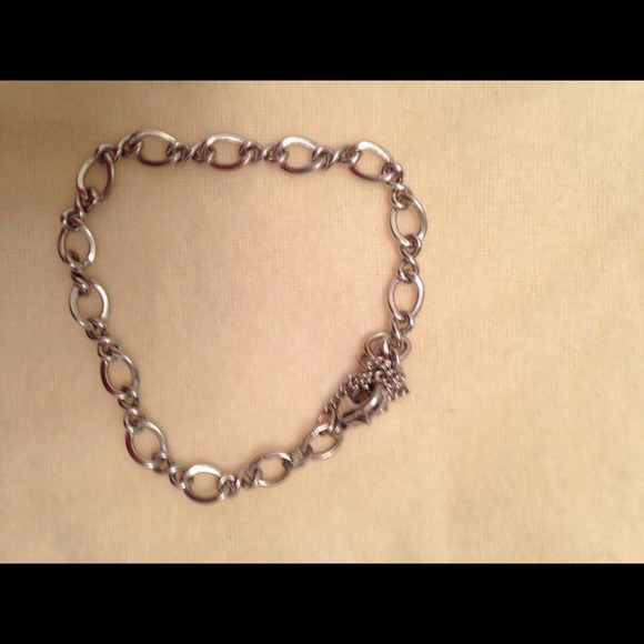 James Avery forged charm bracelet