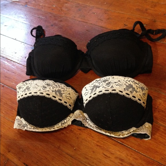 black lace bra set