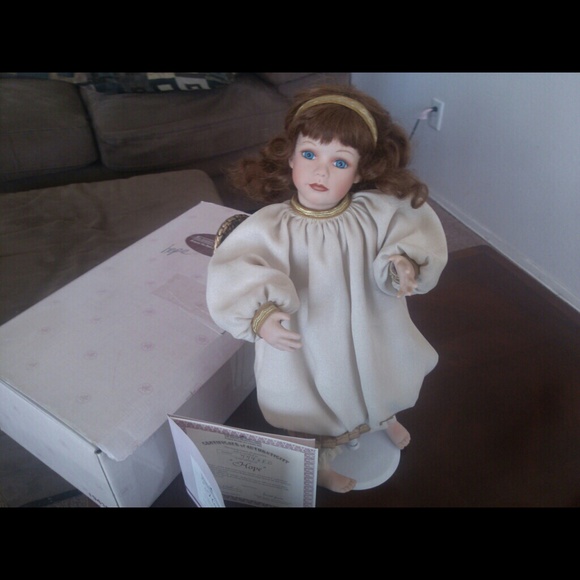 Porcelain hand painted collective doll