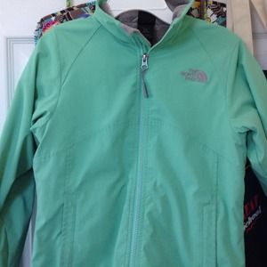Northface mint green color jacket