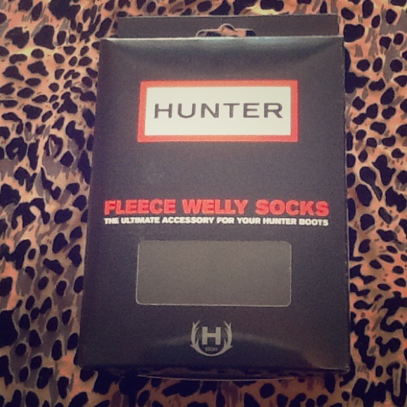 NWT Black Hunter fleece boot socks. Never worn