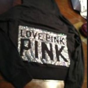 Vs love pink hoodie bling