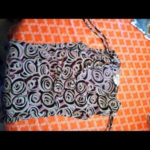 Pink/brown/cream A. Byer sleeveless top