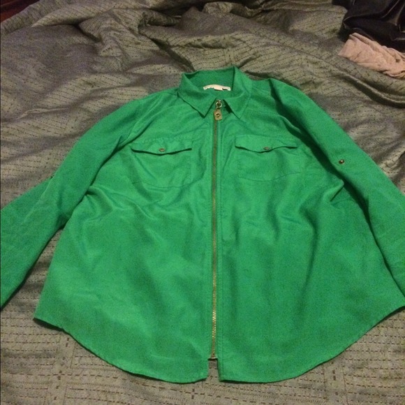 MK blouse & biker Jacket bundle