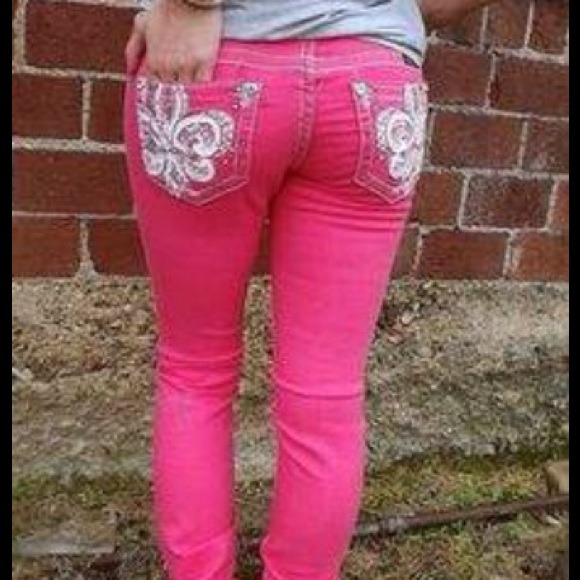 pink miss me jeans