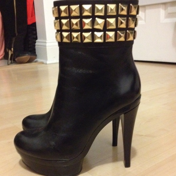 Michael Kors studded platform booties