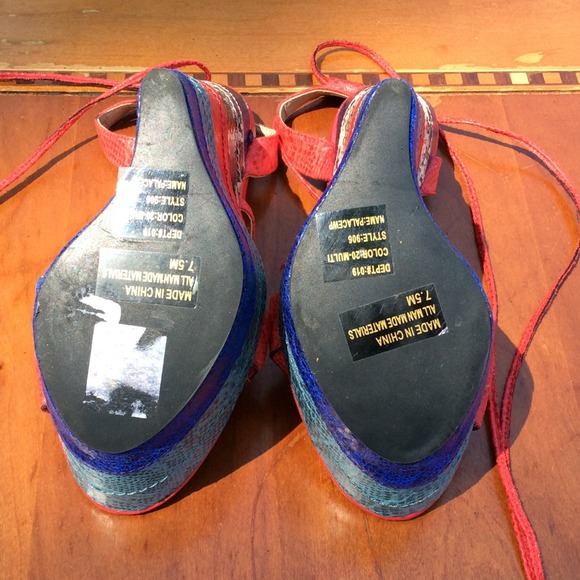 "FUNKADELIC" Faux Snakeskin sandal by Wildpair! - Picture 3 of 4