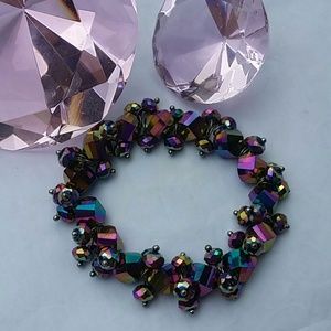 Eye-catching Iridescent beaded bracelet