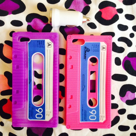 Vintage cassette tape iPhone 5/5S case bundle