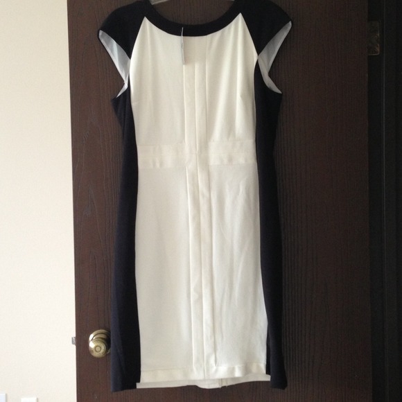 black and white dress