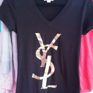 T-shirt with ysl logo
