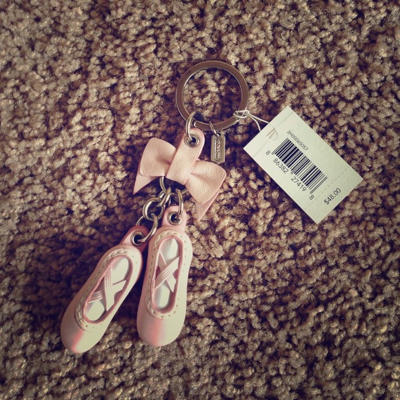 Coach ballet key chain