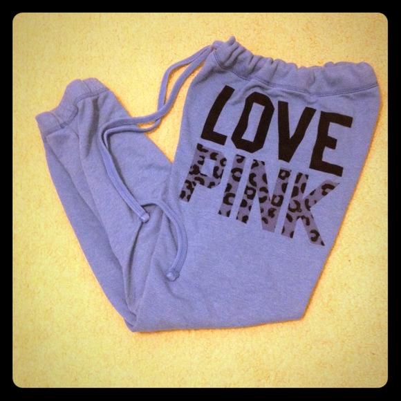 PINK Victoria's Secret Pants - VS PINK Blue Sweatpants