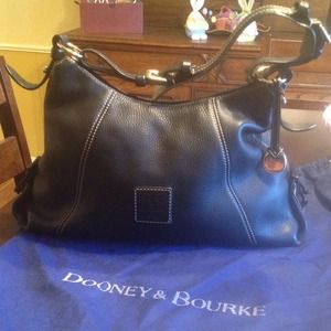 Authentic black leather Dooney & Bourke purse.