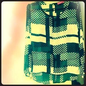 Betsey Johnson Blouse With Split Back