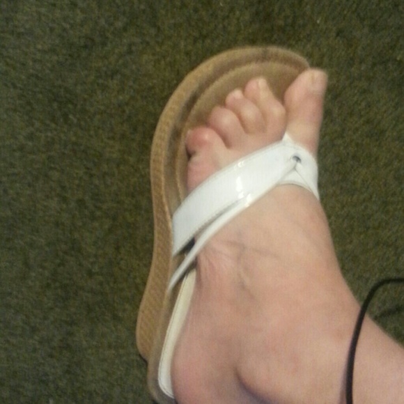 Wht. Wedge summer sandals - Picture 4 of 4