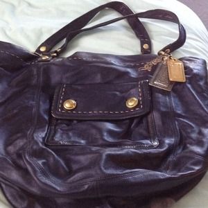 Authentic Coach Poppy bucket bag and clutch