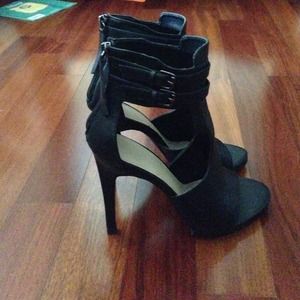 Zara ankle strap heels size 38 black