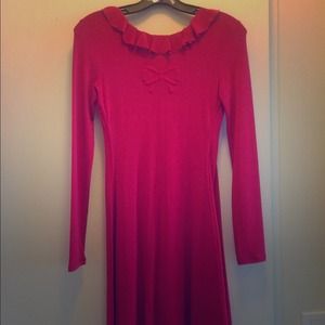 Red Valentino long sleeve dress