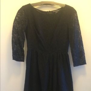French connection black lace dress