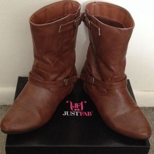 HOLD FOR LUZ Cognac Booties