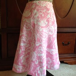 Pink A-line skirt