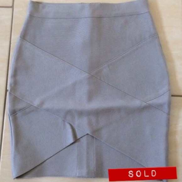 SOLD NWT Angel Grey Arched Hem Bandage Skirt