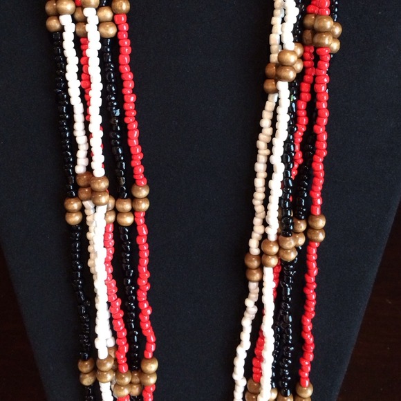 Gorgeous Multi Strand Beaded Necklace - Picture 2 of 3