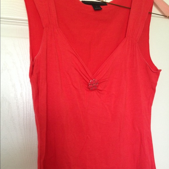 Coral sleeveless top