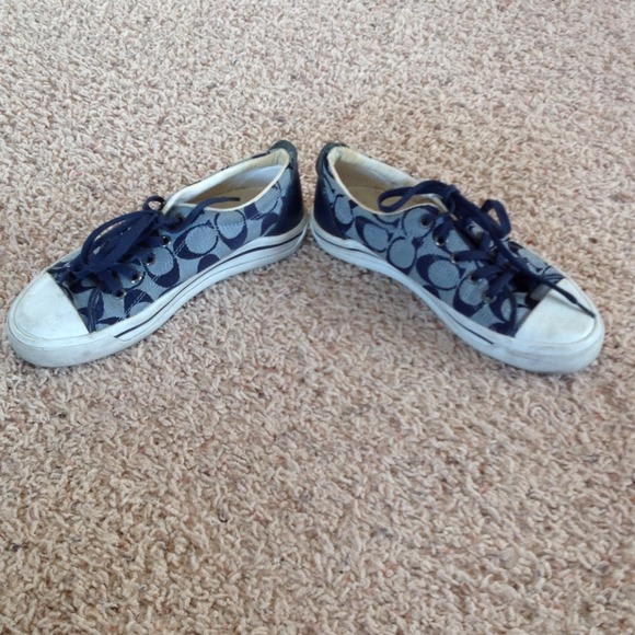 Blue COACH sneakers - Picture 2 of 6