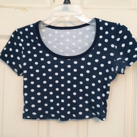 Polka Dot crop top American Apparel